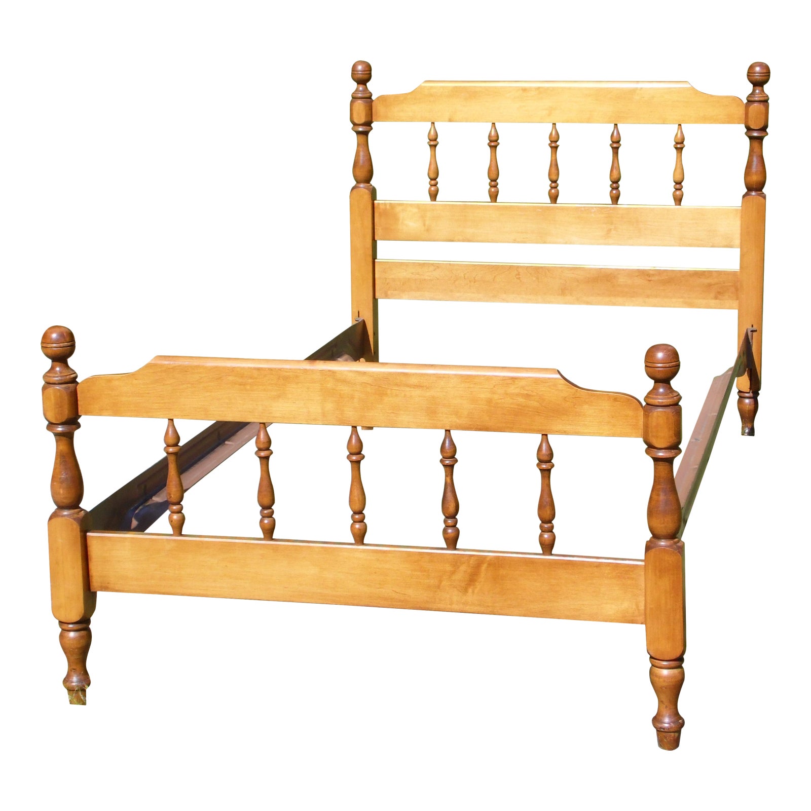 Vintage Solid Maple Twin Size, Antique Twin Bed Frame