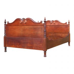 Antique 19th C. Mahogany Double Full Bed Daybed