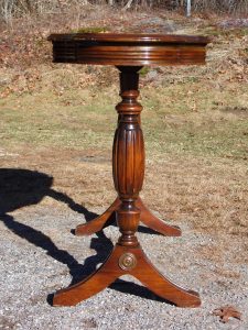 Vintage Art Deco Double Pedestal Library Table Walnut Console Entry Table