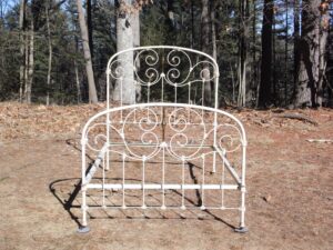 Vintage French Country Brass & Iron Full Double Size Bed Frame