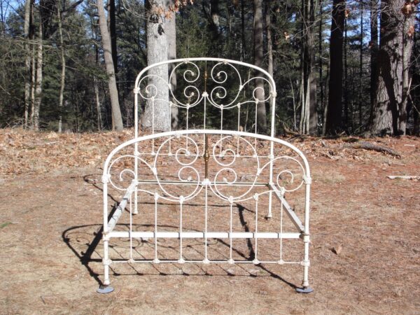 Vintage French Country Brass & Iron Full Double Size Bed Frame