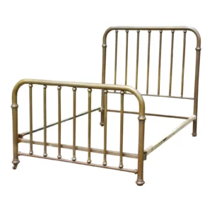 Antique Full Double Brass Bed Frame Early 1900's