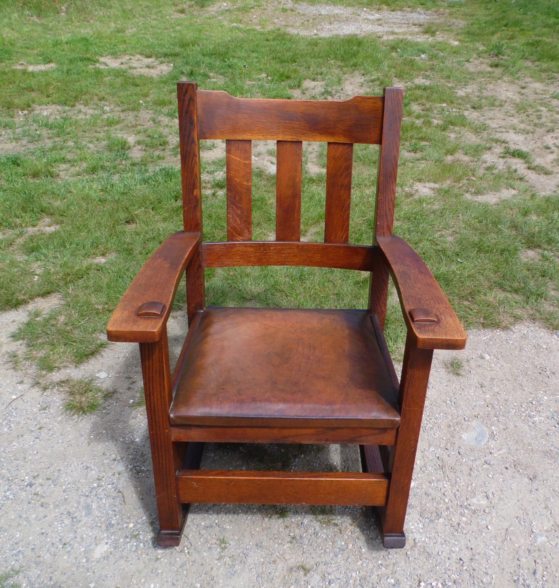 Craftsman Rocker Antique Mission Oak Rocking Chair Arts & Crafts Craftsman Rocker ...
