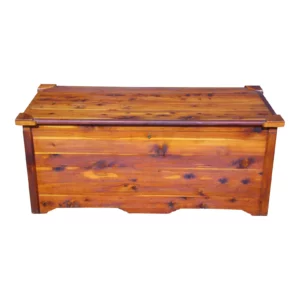 Vintage Large Solid Cedar Trunk Blanket Chest Bed Bench Coffee Table