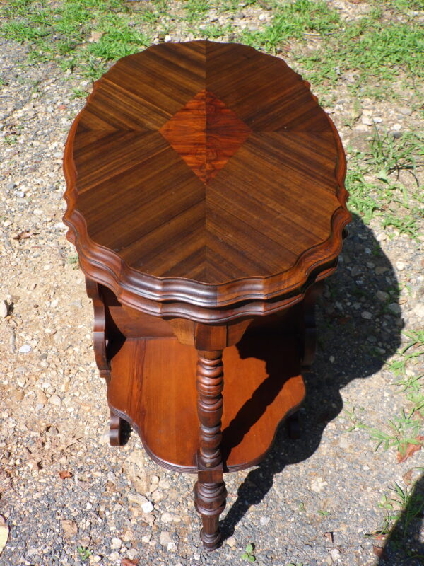 Vintage Art Deco Art Nouveau Walnut Occasional Table Entry Stand