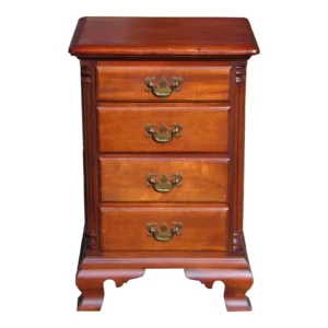 Vintage Kling Federal Style Solid Mahogany Nightstand End Table