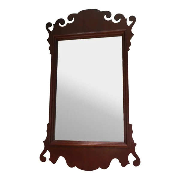 Vintage Hitchcock Newfield Solid Cherry Beveled Wall Mirror