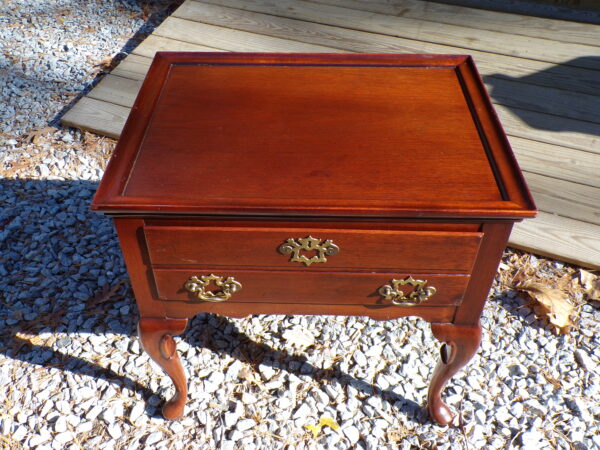 Vintage Hickory Chair Co. Chippendale Style Lowboy Dressing Table Silver Chest - Image 2