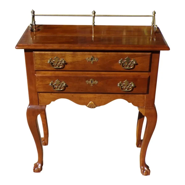 Vintage Cherry Valley Chippendale Style Dressing Table Lingerie Chest Console