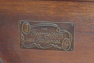 Vintage Pair Georgetown Galleries Ritter Solid Mahogany Twin Beds