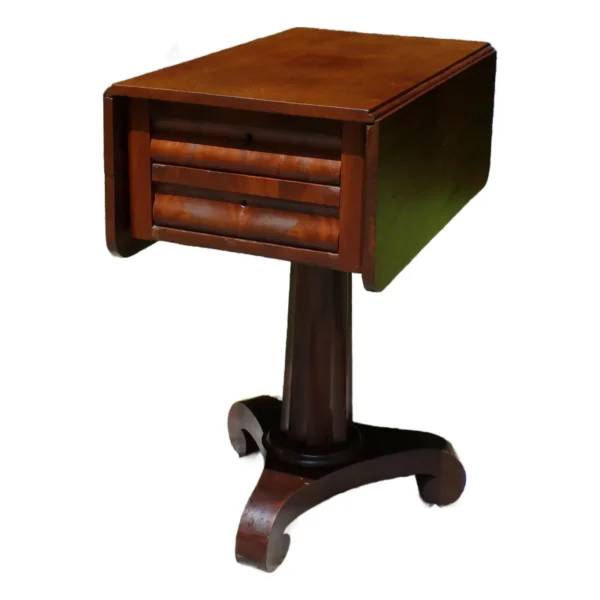 Antique American Empire Mahogany Drop Leaf Table