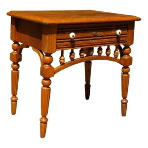 Vintage Solid Oak Lexington Recollections Collection End Table Nightstand