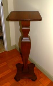 Vintage Solid Wood Pedestal Plant Fern Bust Stand