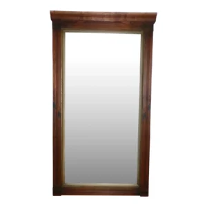 Antique Victorian Eastlake Pier Mirror Solid Walnut Full Length Mercury Mirror