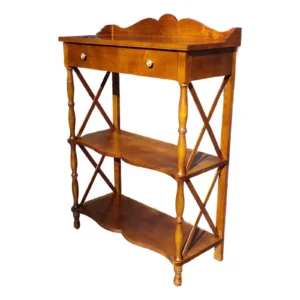 Vintage Madison Square Furniture Solid Maple Etagere Display Shelf Bookcase