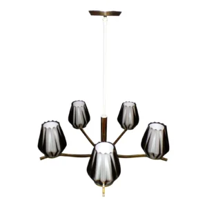 Vintage Mid Century Modern Lightcraft of California Chandelier Hanging Light